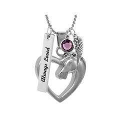 Horse In My Heart Ash Pendant Urn - Love Charms Option