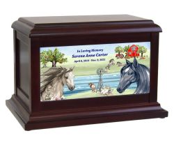 Horse Ranch - Child Memorial Urn