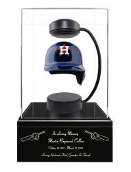 Baseball Cremation Urn & Houston Astros Hover Helmet Décor