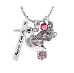 Modern Hourglass Cremation Jewelry Urn - Love Charms Option