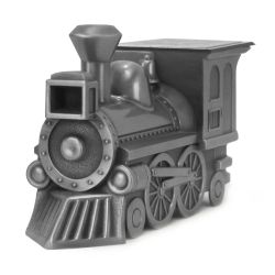 Custom Train Pewter Infant Urn And Name Plate