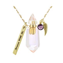 Iridescent Crystal Ash Necklace Urn - Love Charms® Option
