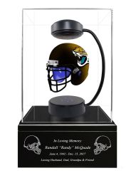 Football Cremation Urn & Jacksonville Jaguars Hover Helmet Décor