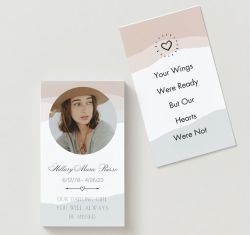Journey Photo Memorial Cards - Funeral  Cards - Celebration of Life Cards