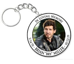 Memorial Button Key Chains - 10 Pack