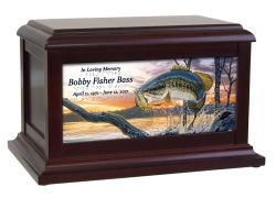 Large Mouth Bass Braille Urn by Al Agnew