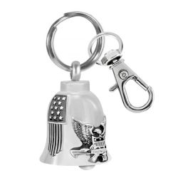 Liberty Guardian Motorcycle Bell Keychain Ash Urn