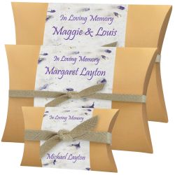 Lilac Peaceful Pillow® Water Burial Cremation Urn - Biodegradable  Burial At Sea Urn - Wide River Urn