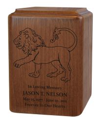 Lion Family Crest Urn