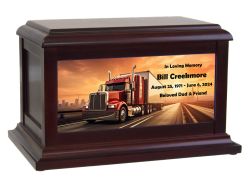 Long Haul Trucker Pride Adult or Medium Cremation Urn