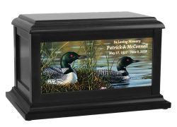 Loon Pair Cremation Urn by Abraham Hunter