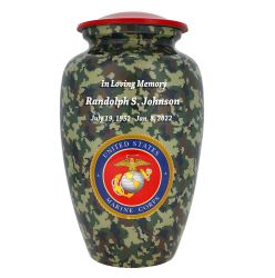 Marine Corp Camouflage Cremation Urn