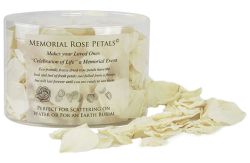 Eco Friendly Memorial Rose Petals© Sorrowful White For Land Or Water