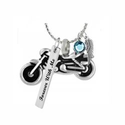 Motorcycle Ash Pendant Urn - Love Charms Option