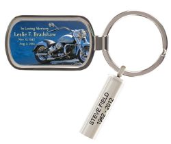 Motorcycle Blues Keychain Urn