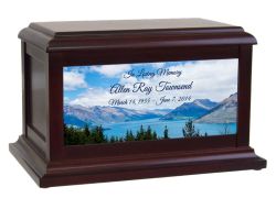 Mountain Lake Cremation Urn