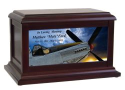 Customized P-61 Memorial American Dream Urn© With Laser Engraving