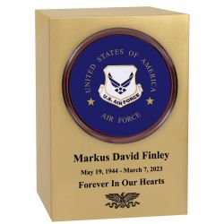 US Air Force Memorial Medallion Urn - Adult Urn