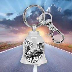 Freedom Rider Motorcycle Bell Key Chain Ash Urn - Engraving Available