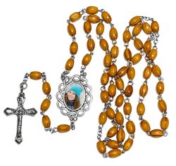 Blue Rosary Keepsake Urn 