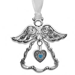 Angel Fuchsia Crystal Ornament Urn
