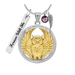 Owl Always Love You Gold Ash Pendant Urn - Love Charms® Option