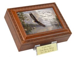 Palm Of His Hand Music Box Urn "Eagles Wings"