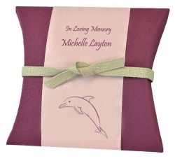 Peaceful Pillow® Coral Dolphin Water Burial Urns