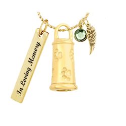 Doggy Gold Hydrant Jewelry Ash Urn - Love Charms™ Option