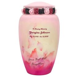 Petals Gone But Not Forgotten Urn - Tribute Wreath™ - Pro Sand Carved Engraving