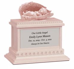 Infant Pink Baby Column Urn