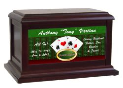 Customized Poker American Dream Urn© And Laser Engraving