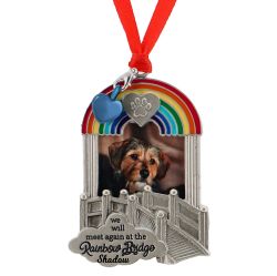 Rainbow Bridge Pet Ornament  Urn - Free Name Engraved