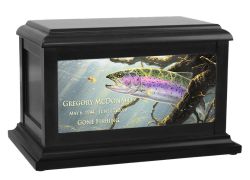Rainbow Trout Cremation Urn by Abraham Hunter
