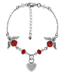 Angel Memorial Red Bracelet Urn