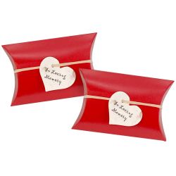 Set of 2 –Love Red Miniature Peaceful Pillow® Urn