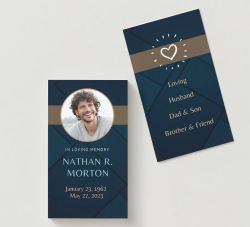 Regent Photo Memorial Cards - Funeral  Cards - Celebration of Life Cards