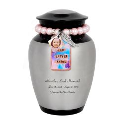 RIP Little Angel Pink Baby Size Kate Mesta Urn - Photo Option