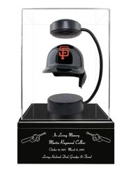Baseball Cremation Urn & San Francisco Giants Hover Helmet Décor
