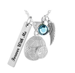 Celtic Knot Silver Cremation Jewelry Urn - Love Charms Option