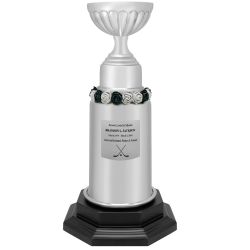 Champion Hockey Trophy Cremation Urn - Small Metal Cremation Urn - Free Engraving - Tribute Wreath™ 
