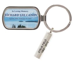 Snow Capped Mountain Keychain Urn
