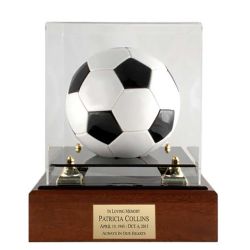 Soccer Ball Case Memorial Urn