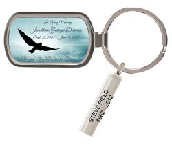 Custom Made Spirit Dove Keychain Keepsake