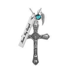 Crucifix Jewelry Cremation Urn - Love Charms™ Option