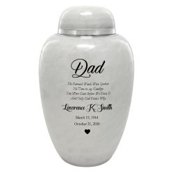 Sudden Passing Dad, Husband, Grandpa & More Cremation Urn - Pro Laser Engraving