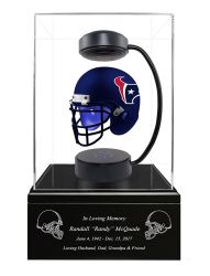 Football Cremation Urn & Houston Texans Hover Helmet Décorf