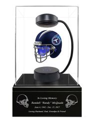 Football Cremation Urn & Tennessee Titans Hover Helmet Décor