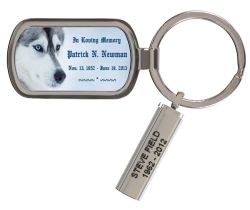 Customized Husky Untamed Keychain Keepsake