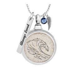 Angel Wings View Ashes Urn - Love Charms Option